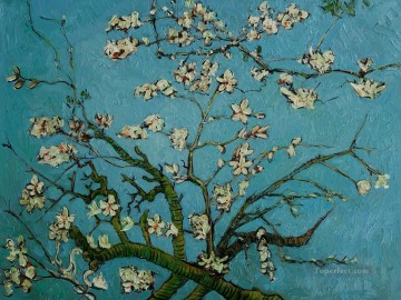 Art texture œuvres - van gogh branche d’un amandier à floraison